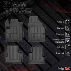 Jeep Cherokee Floor Mat - Omac - Proline Premium TPE - Black - '14-'23